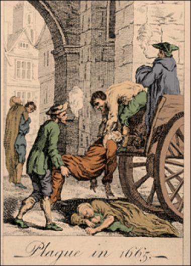 La grande peste de Londres, en 1665.