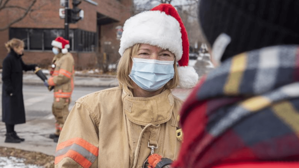 Campagne des paniers de Noël des pompiers