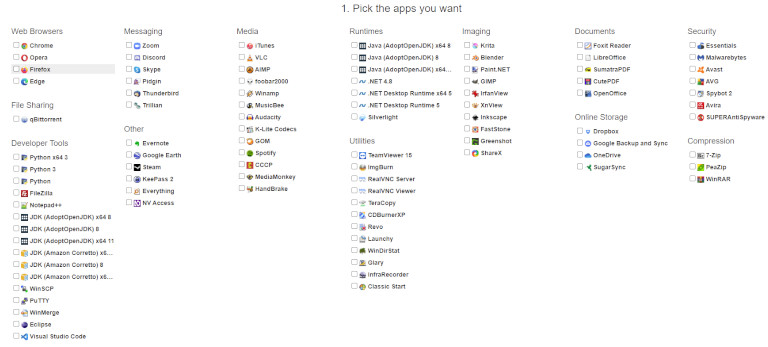 Site web Ninite t&eacute;l&eacute;chargement logiciels applications