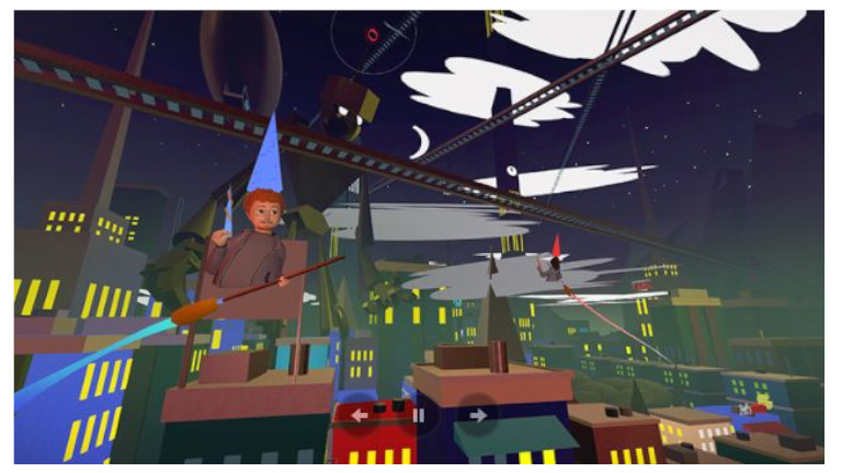 Wand and Broom jeu virtuel Horizon Worlds meta