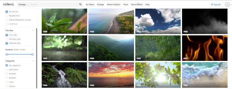 Videvo banque contenu video libre de droits