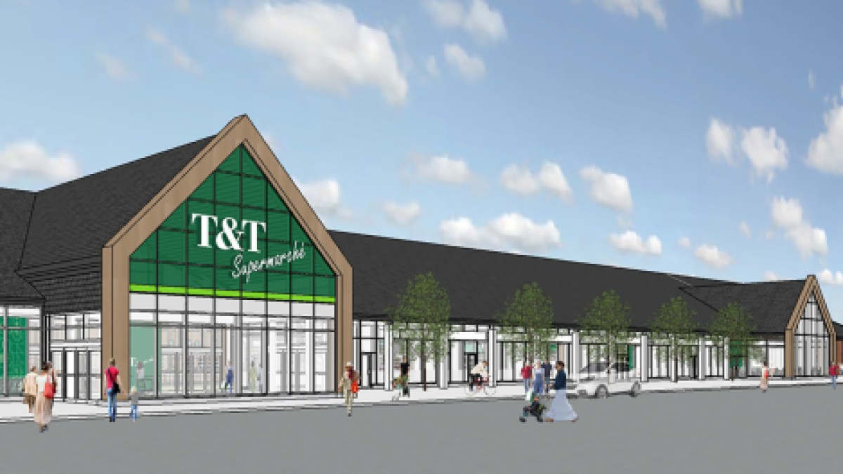 Une image modélisée du futur supermarché T&T, une épicerie asiatique, qui ouvrira fin 2022 dans les locaux d'un ancien Loblaws à Saint-Laurent.