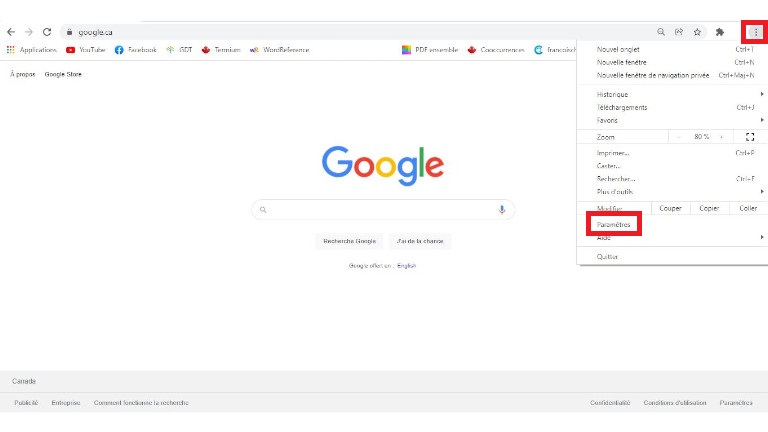 étape 1 suppression données personnelles Google Chrome