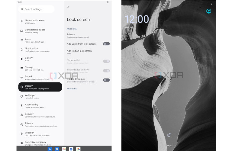 horloge position android 13 applications t&eacute;l&eacute;phones intelligents tablette