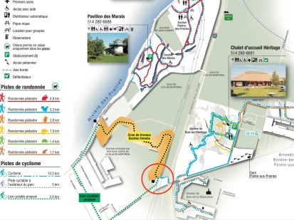carte acc&egrave;s bloqu&eacute; parc nature PAP