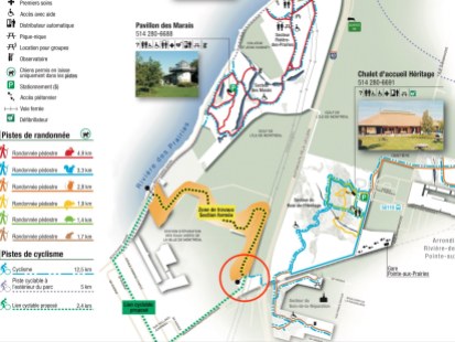 carte accès bloqué parc nature PAP