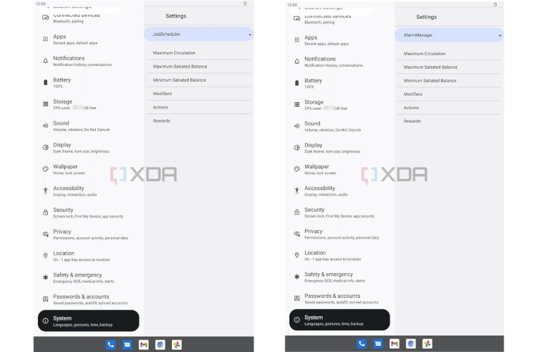 TARE android 13 &eacute;conomie d'&eacute;nergie t&eacute;l&eacute;phones intelligents tablette android 13