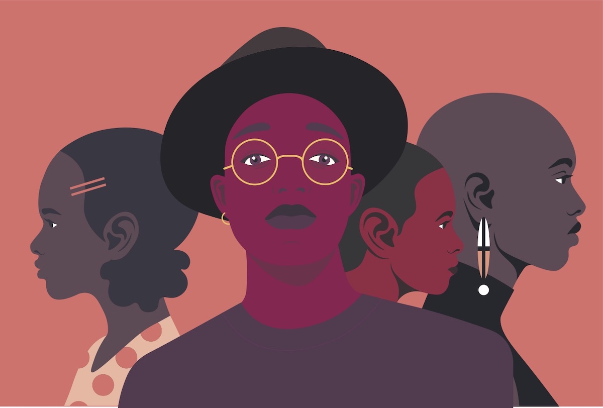 Illustration montrant des visages de la communauté noire.