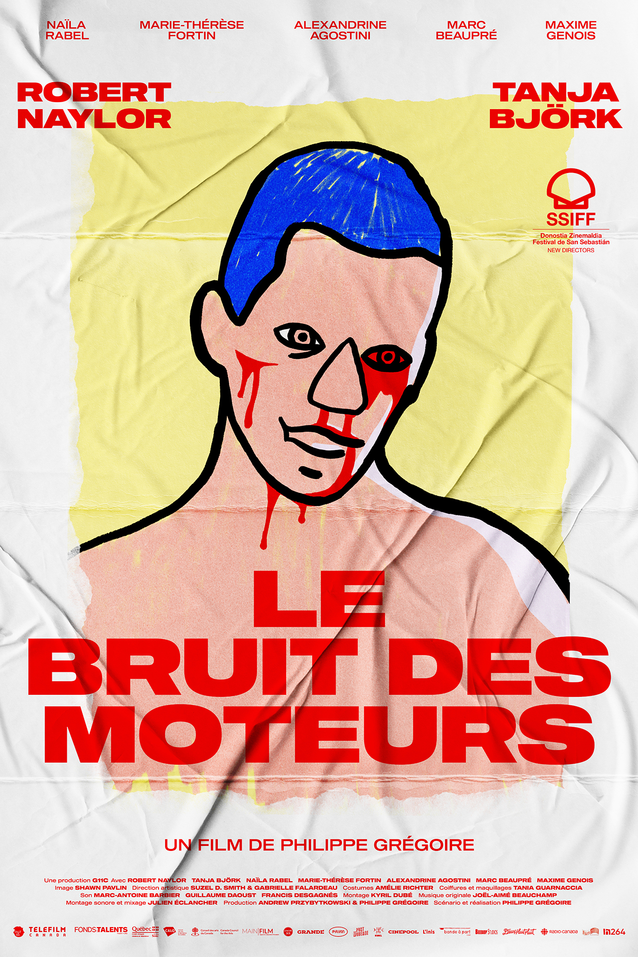 Affiche du film Le bruit des moteurs de Philippe Grégoire