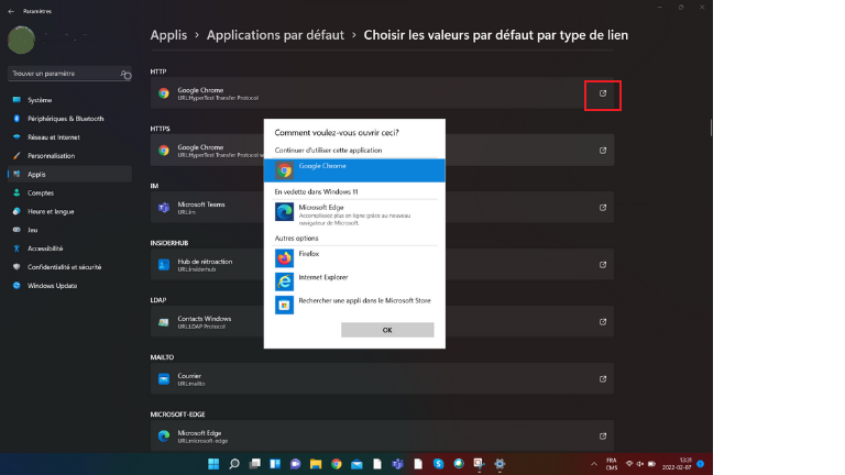 La marche à suivre pour changer le navigateur web par défaut de Windows 11. comment changer navigateur web par défaut Windows 11