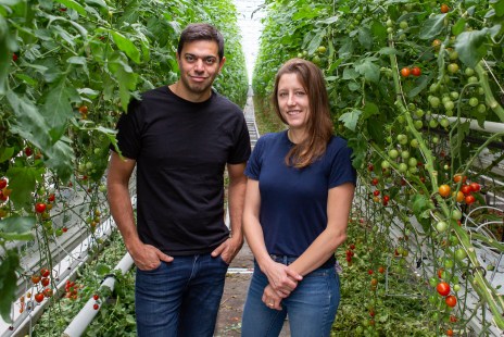 Mohamed Hage et Lauren Rathmell, propri&eacute;taires des Fermes Lufa
