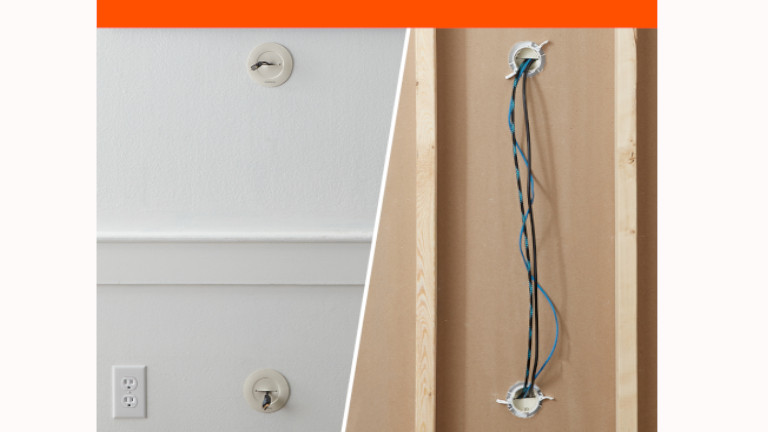 cache-fils oeillet passage echogear cacher dissimuler mur
