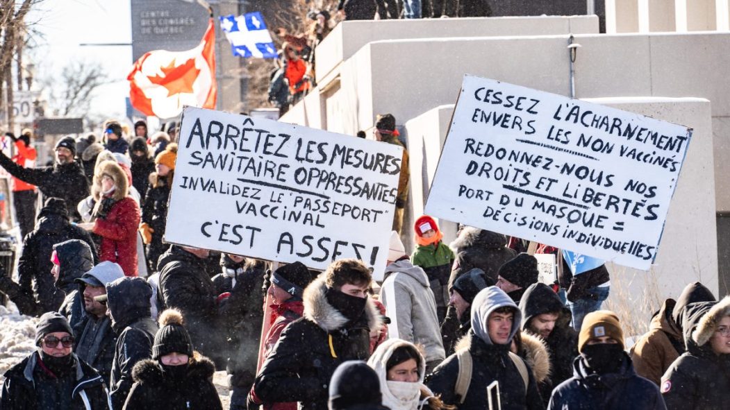 «Convoi de la liberté»: Des milliers de manifestants à Québec