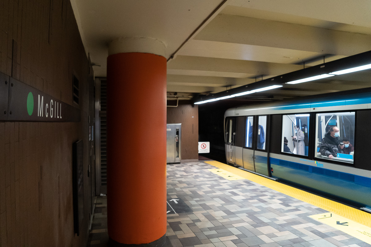 La station de métro McGill.