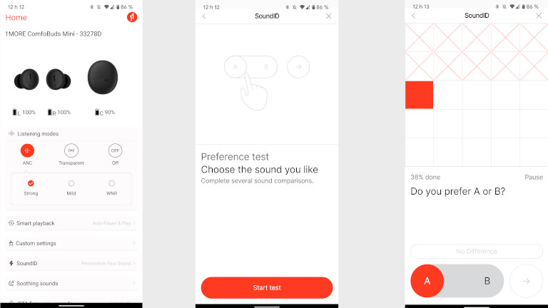 Application mobile 1more Comfobuds