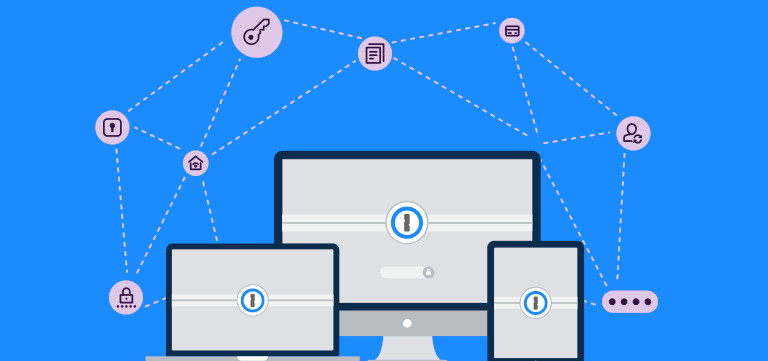 1Password ordinateur, t&eacute;l&eacute;phone, tablette
