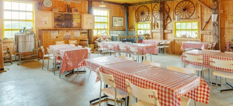 L'intérieur de la cabane