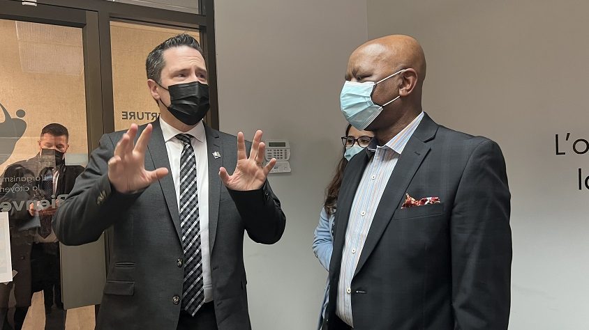 Benoit Charette et Gary Obas