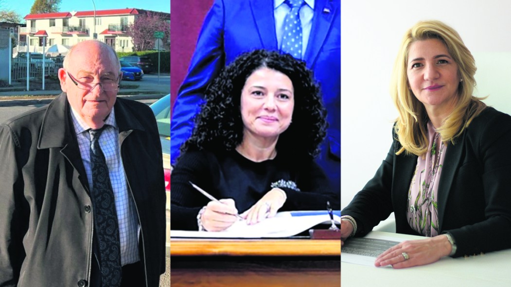 Le maire d’arrondissement Michel Bissonnet; la députée provinciale Filomena Rotiroti et la députée fédérale Patricia Lattanzio.