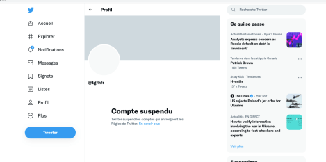Capture d'écran des réseaux sociaux suspendus du TGF qui sera construit entre Toronto et Québec.