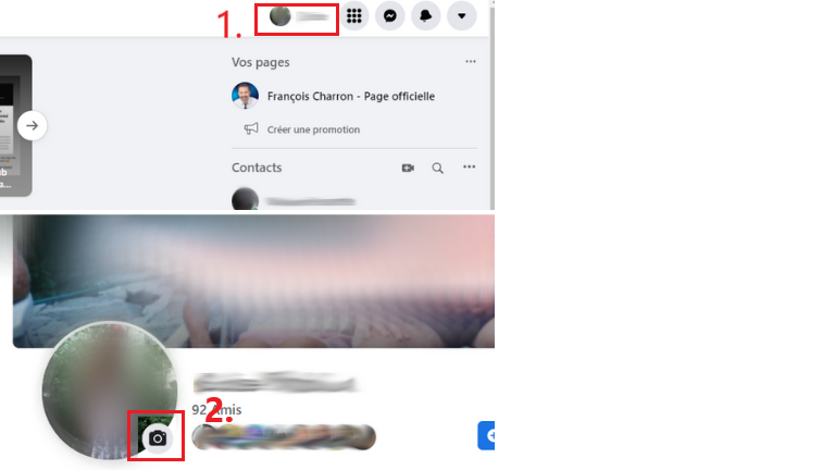 comment ajouter photo profil Facebook provisoire ordinateur
