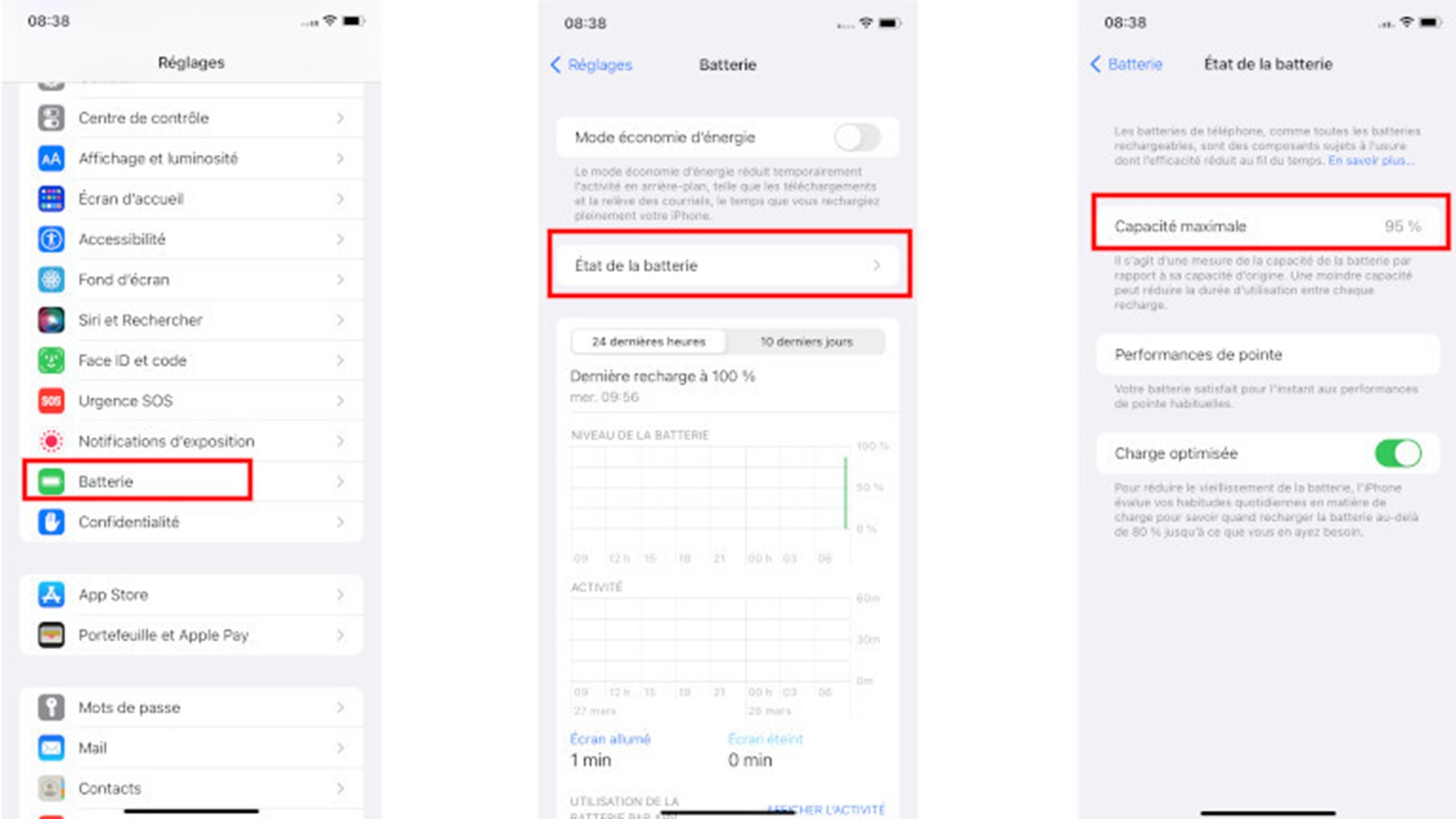 Voici comment faire pour conna&icirc;tre l&rsquo;&eacute;tat de la batterie de notre iPhone ou iPad
