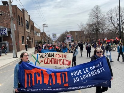 Manifestation à Verdun contre la crise du logement.