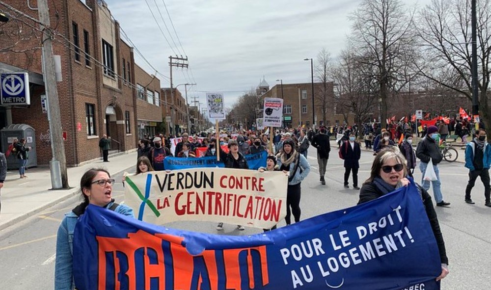 Manifestation à Verdun contre la crise du logement.
