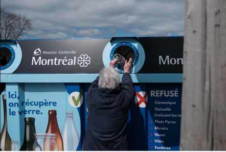 Deux conteneurs de dépôt volontaire du verre ont été installés dans l’arrondissement d’Ahuntsic-Cartierville en novembre 2020.
