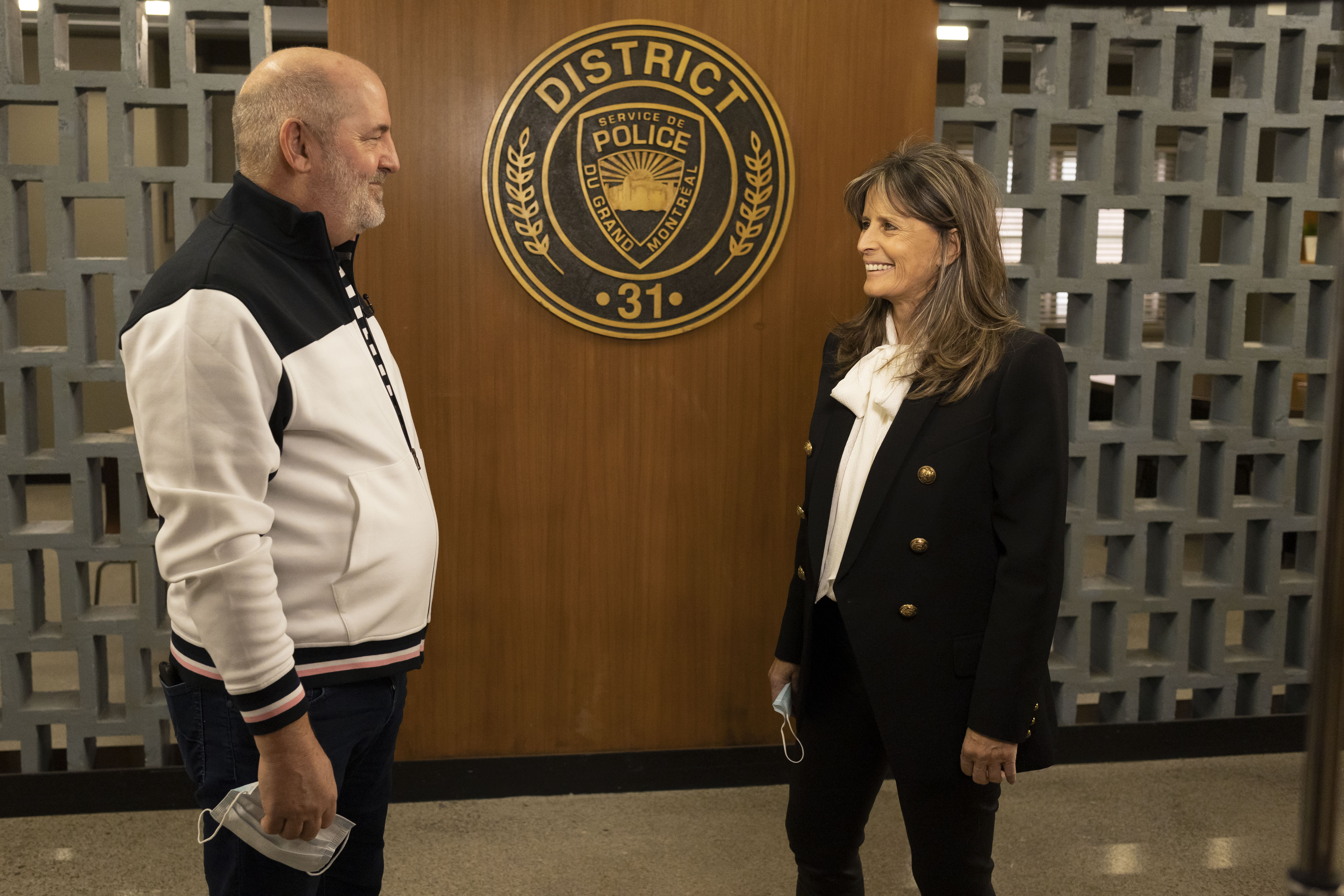 L'auteur Luc Dionne et l'équipe de District 31