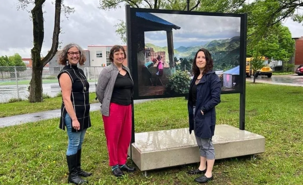 Norac Golic et Caroline Hayeur et la commissaire Mathilde Forest.