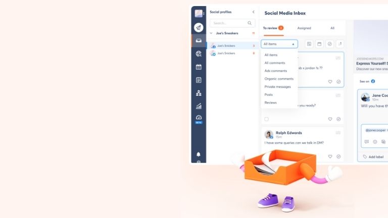 agorapulse gestion m&eacute;dias sociaux outil r&eacute;ception