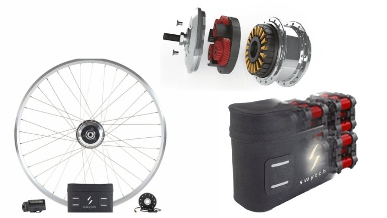 aper&ccedil;u kit conversion v&eacute;lo &eacute;lectrique universel