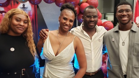 Kiara, Marie-Carmel, Antoine Réginald et Noble Limage, membres et cofondateurs de l’association.