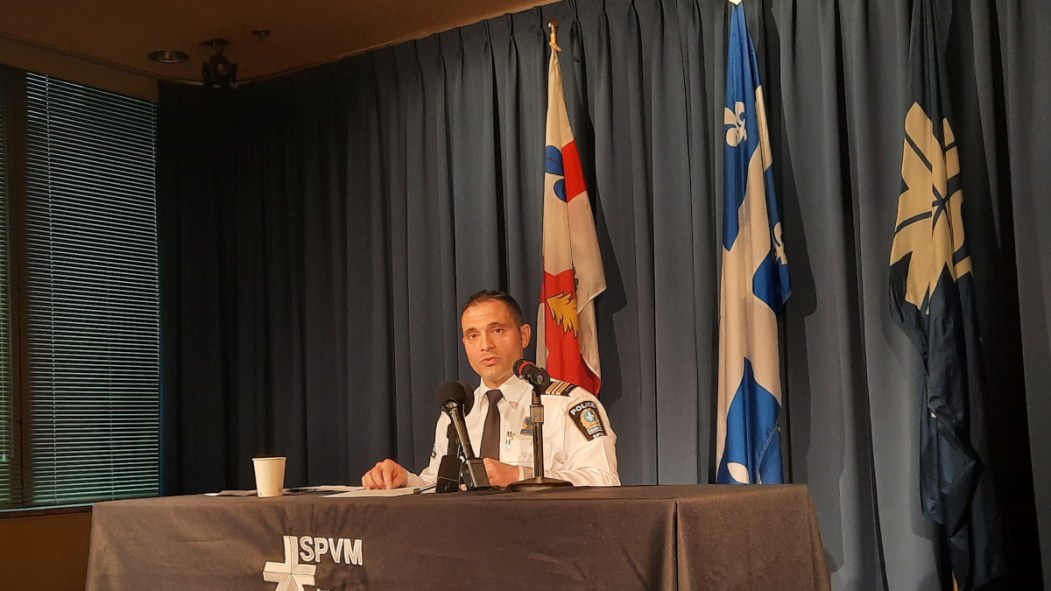Le commandant Salvatore Serrao, porte-parole du SPVM dans le dossier du meurtre de la jeune Meriem Boundaoui en février 2021.