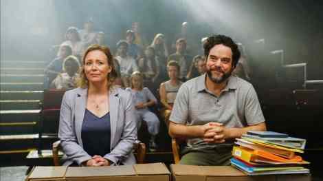 Isabelle Blais et Pierre-Luc Brillant dans une sc&egrave;ne du film "Pas d'chicane dans ma cabane!", sorti plus t&ocirc;t cette ann&eacute;e