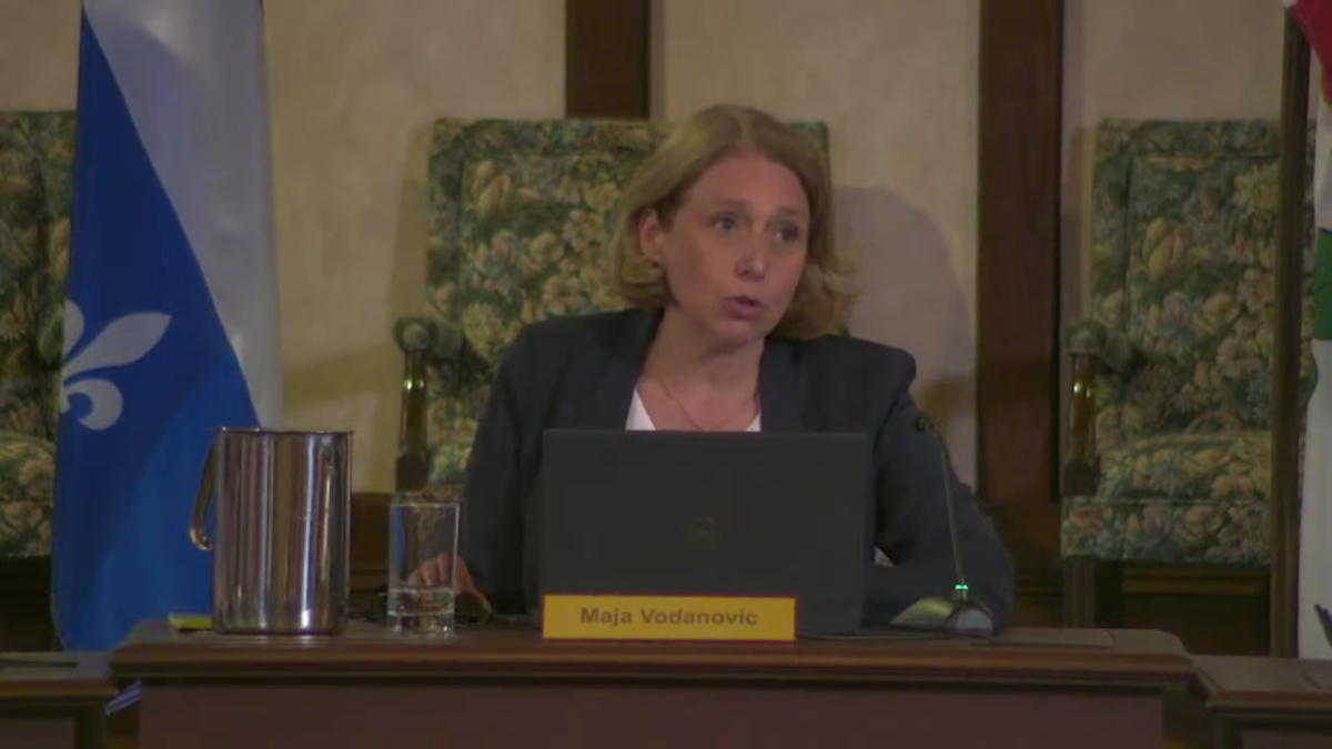 Maja Vodanovic, mairesse d'arrondissement de Lachine.