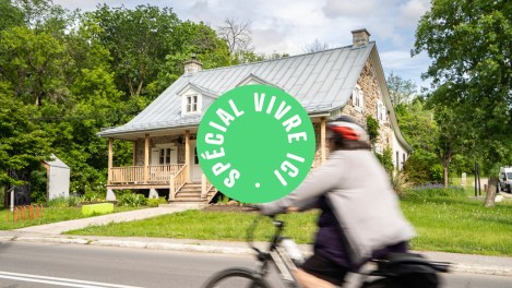 La maison de la culture Pierre-Chartrand, en contrebas du parc.