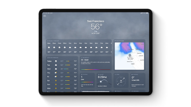 iPadOS 16 Meteo