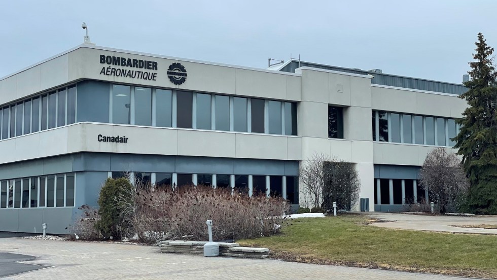 Les locaux de Bombardier aviation à Saint-Laurent