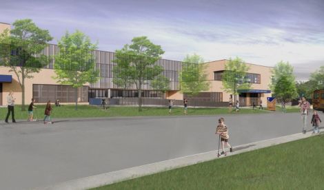 Ce à quoi l'école Sainte-Claire annexe ressemblera.