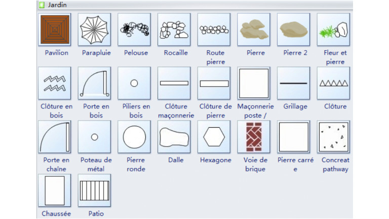 Edrawmax logiciel am&eacute;nagement ext&eacute;rieur 2D
