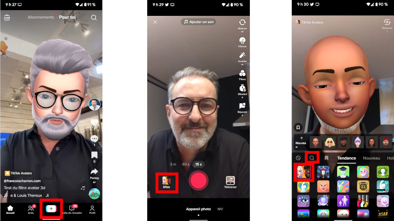 &Eacute;tapes pour cr&eacute;er un avatar sur Tik Tok
