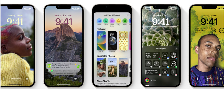 WWDC iOS 16 fond &eacute;cran