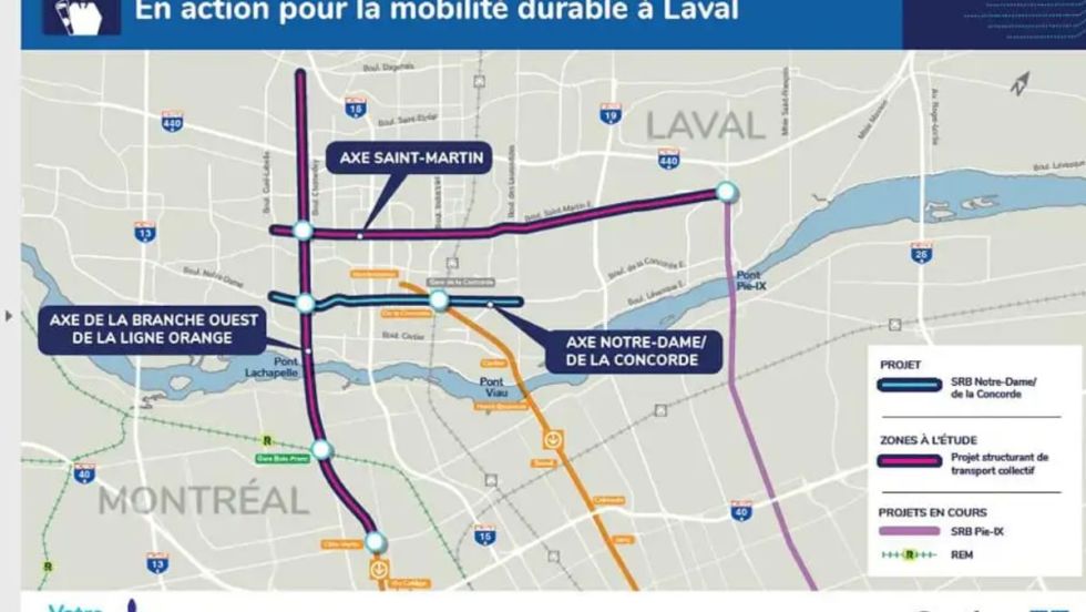 Les trois projets structurant proposés par le gouvernement.