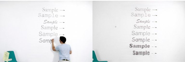 test encre designer Matthew Robinson