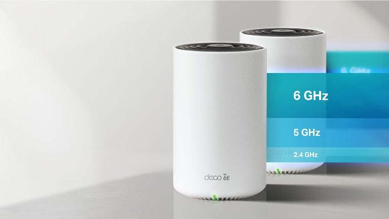 Les bornes Deco XE75 offrent la fréquence 6Ghz grâce à la norme Wi-Fi 6e. Borone TP-Link Deco XE75 6Ghz