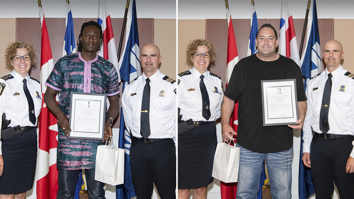 Les deux hommes ont été honorés le 15 juin dernier.