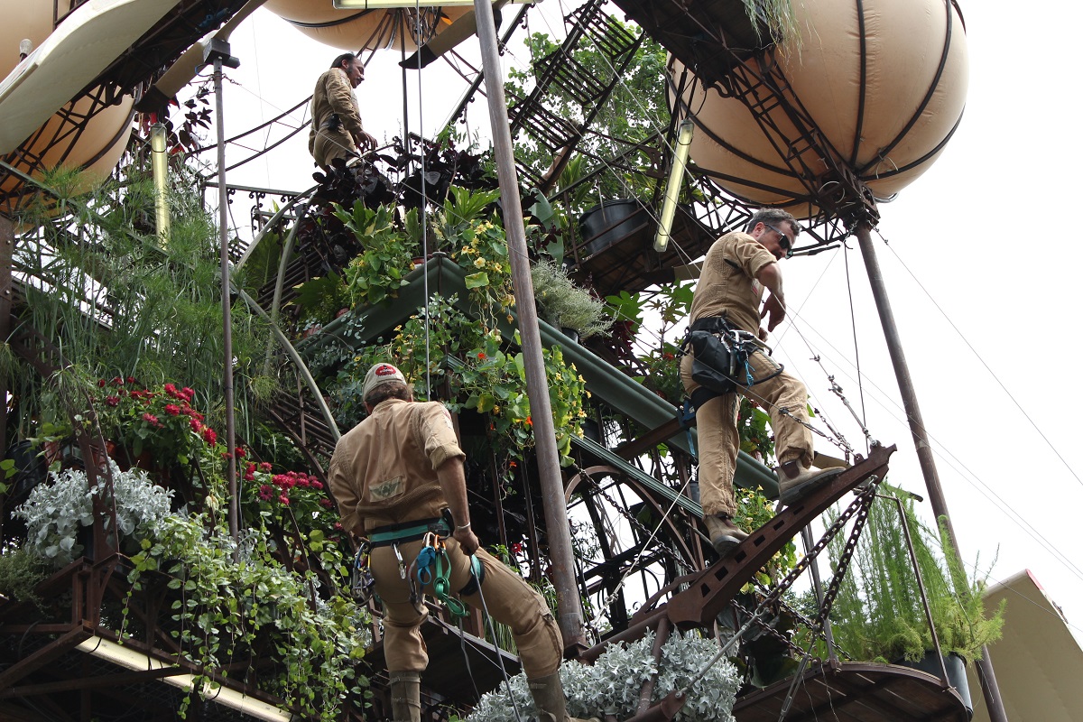 La serre «volante» du Jardin Botanique.