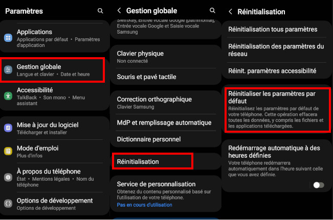 Voici les étapes pour totalement suprimer le contenu de votre appareil mobile Android comment effacer information Android telephone tablette